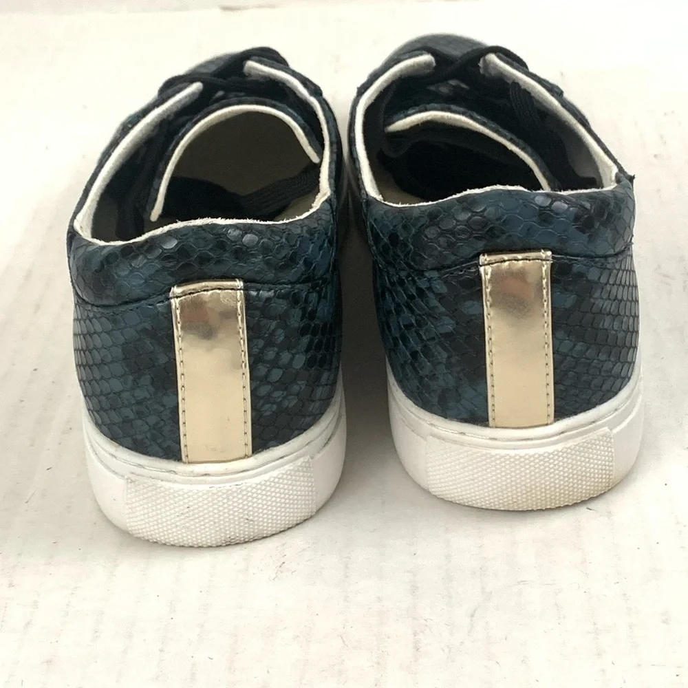 Kenneth Cole Kam Snake-Embossed Lace Up Sneakers - Size 6.5 - Picture 6 of 11